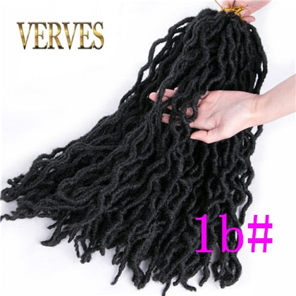 VERVES Synthetische Crochet Braids Faux Locs Curly 20 Zoll 24 Roots/Pcs,Afro Locs Twist Ombre Flechten Haarverlängerungen Burgund