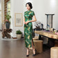 New High Fashion Green Rayon Cheongsam Chinese Classic Women