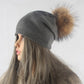 Frauen Wolle gestrickte Skullies Mützen, Lässige weibliche Kaschmirmütze