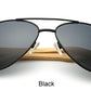 Ralferty Vintage Pilot Wood Sonnenbrille Herren & Damen UV400, Gradient Sonnenbrille