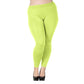 Frauen plus Größe Modal nahtlose hohe Taille Leggings in voller Länge dehnbar
