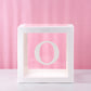 Staraise Transparent Letter A-Z Box Custom Baby Name Balloon Box Girl Boy Baby Shower Decorations Baby 1st Birthday Party Decor