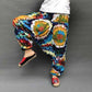 Baggy-Haremshose für Damen, kausaler Druck, Hippie-Jogginghose