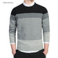 Varsanol Baumwollpullover Männer, Langarm Pullover Outwear V-Ausschnitt in 8 Farben