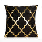 Geometrischer Kissenbezug, Schwarz Weiß Kissenbezug, Dekoratives Kissen Mode Golden Designer 45x45