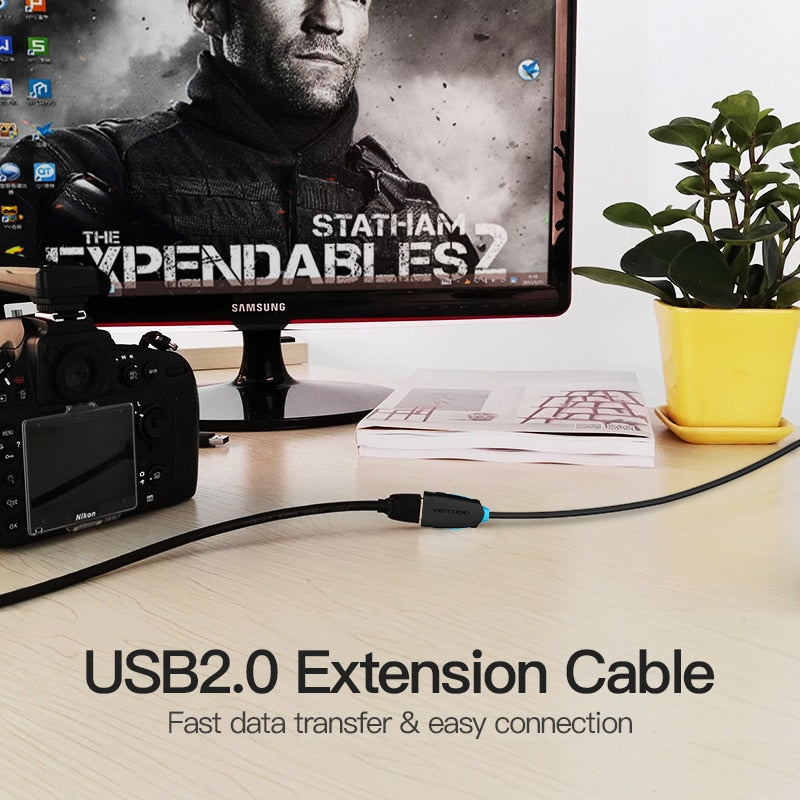 Vention USB2.0 Extension Cable Male to Female Extender Cable USB2.0 Cable Extended for laptop PC USB Extension Cable  Data Cable