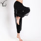 Capri Workout Jogginghose Plus Größe, Breite Bein Yoga Hosen