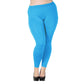 Frauen plus Größe Modal nahtlose hohe Taille Leggings in voller Länge dehnbar