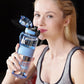 500/1000 ml Sport-Wasserflaschen BPA-freier tragbarer auslaufsicherer Shaker für kalte Säfte im Freien, transparente Kunststoff-Trinkgefäße