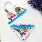 Sommer Mädchen Split Bikini, nette Blume und Tiermuster
