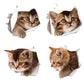 Katzen 3D-Wandaufkleber, Toilettenaufkleber, Lochansicht, lebendige Hunde, Badezimmer, für Heimdekoration, Tiere, Vinyl-Aufkleber, Kunst, Tapete, Poster