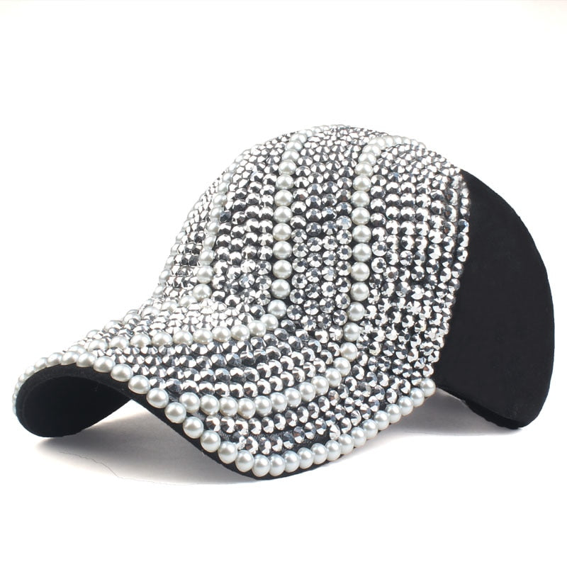 Neue verstellbare Baseballmützen für Frauen, Strass Hut Lady Girl