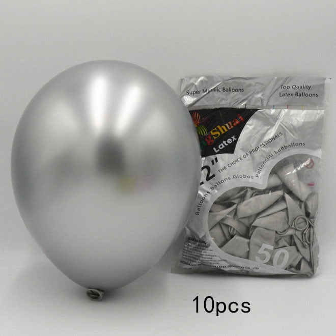 Gold-Silber-Metall-Latexballons 18, 30, 40, 50, 60, 70 Jahre Zahl, Alles Gute zum Geburtstag Jubiläum Partydekoration Erwachsener Folienballon Geschenk