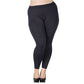Frauen plus Größe Modal nahtlose hohe Taille Leggings in voller Länge dehnbar