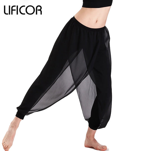 Capri Workout Jogginghose Plus Größe, Breite Bein Yoga Hosen