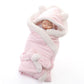 Winterdecke für Mädchen und Jungen Babys, Doppel Schicht Fleece Baby Swaddle Schlafsack für Neugeborene
