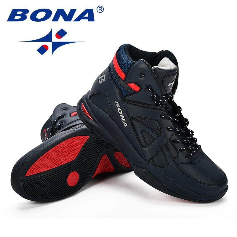 BONA  Herren Basketballschuhe, Outdoor Cow Split Herrenschuhe