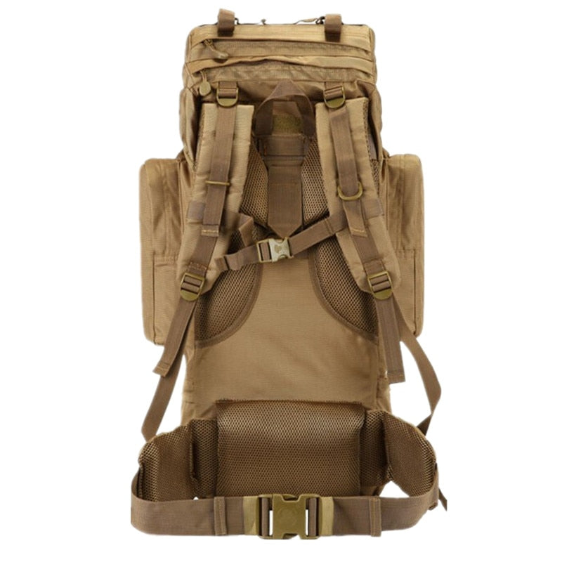 70L Herrenrücksack mit großer Kapazität, Hochwertiger wasserdichter Militärrucksack