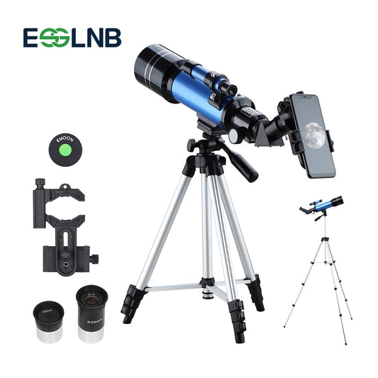 Teleskop mit verstellbarem Stativ-Telefonadapter, Terrestrial Space Monocular für Anfänger
