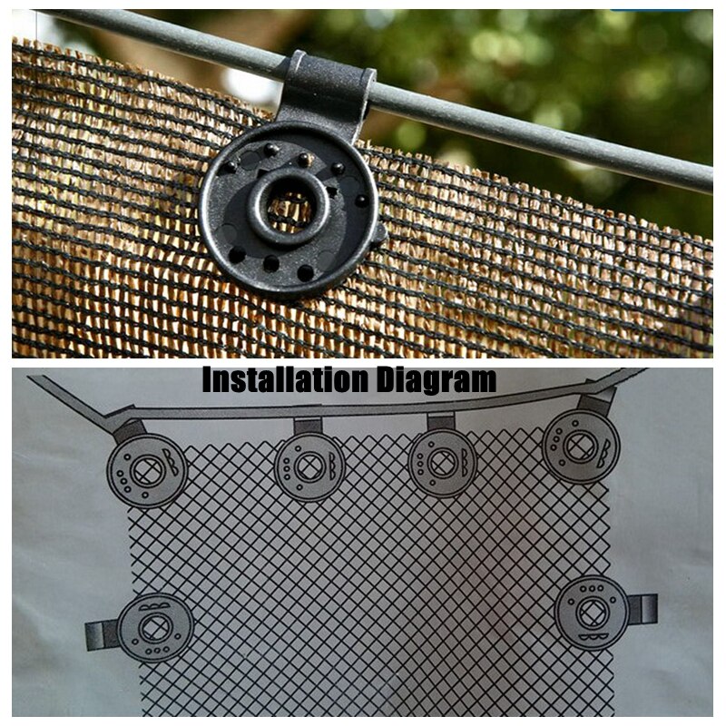 5 ~ 50 Stück Sonnenschutznetz-Clips für Schattennetz,  Gartengeräte & Gewächshaus
