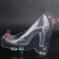 Größe 3D High Heel Schuh Schokoladenform mit 3 Clips, Kandiszuckerpaste Form für Kuchen