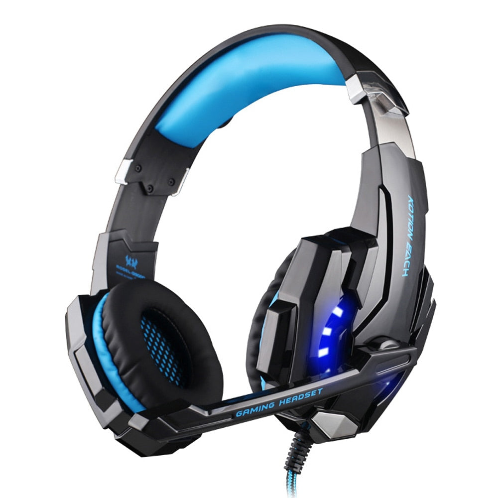 KOTION EACH PS4 Gaming Headset Deep Bass Stereo Casque Wired Game Earphones, Gaming Kopfhörer mit Mikrofon für PS4 PC Laptop