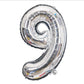 Gold-Silber-Metall-Latexballons 18, 30, 40, 50, 60, 70 Jahre Zahl, Alles Gute zum Geburtstag Jubiläum Partydekoration Erwachsener Folienballon Geschenk