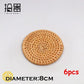 6 teile/los Kreative Untersetzer Set Cup Kissen Kungfu Tee Set, Geschirr Tischset, Dish Mat Rattan