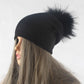 Frauen Wolle gestrickte Skullies Mützen, Lässige weibliche Kaschmirmütze