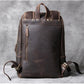 Retro Herren Head Rindsleder, Umhängetasche Leder handgefertigter Laptoprücksack