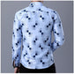 MIACAWOR New 2022 Brand Design Men Shirt Spring Long Sleeve Casual Shirt Fashion Print Chemise Homme Camisa Masculina C419