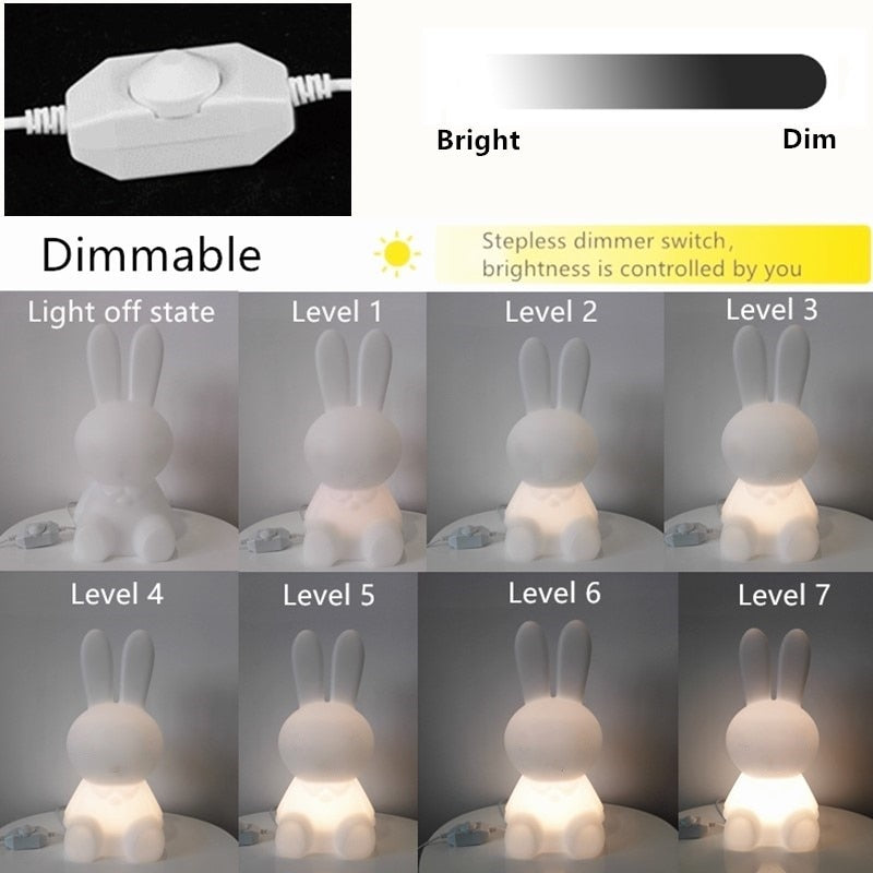 36 cm Cartoon Hase, Hase Kaninchen Lampe, Led Nachtlicht Für Kinder, Kinder Geschenk für Wohnzimmer