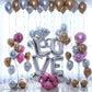 Gold-Silber-Metall-Latexballons 18, 30, 40, 50, 60, 70 Jahre Zahl, Alles Gute zum Geburtstag Jubiläum Partydekoration Erwachsener Folienballon Geschenk