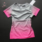 Damen Kurzarm Yoga Tops Lose Gym, Schnell trocknend Laufende T-Shirt