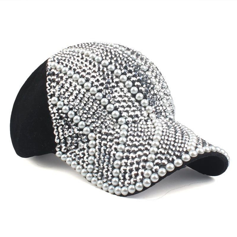 Neue verstellbare Baseballmützen für Frauen, Strass Hut Lady Girl