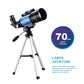 Teleskop mit verstellbarem Stativ-Telefonadapter, Terrestrial Space Monocular für Anfänger