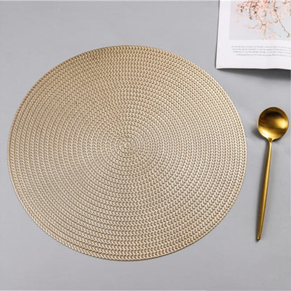 38 cm Runde PVC Tischset Küche, Esstisch Matten Steak Pad mit Verbrühungsschutz
