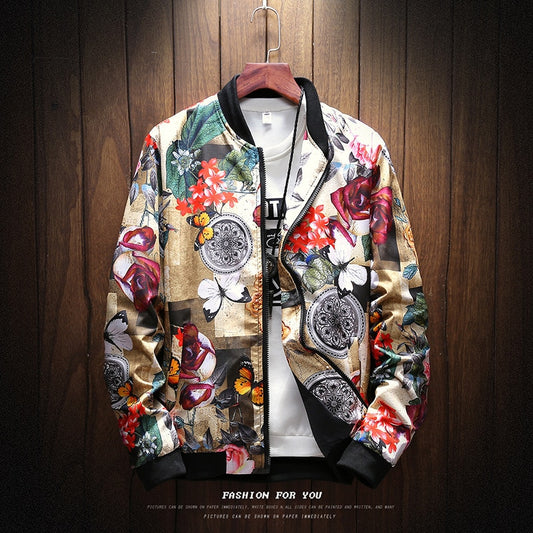 6 STIL Mode Frühling 2023, Druck Casual Herrenjacke Japanische Streetwear Designer