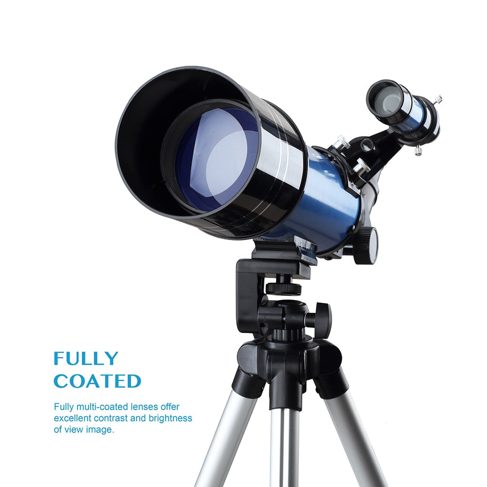 Teleskop mit verstellbarem Stativ-Telefonadapter, Terrestrial Space Monocular für Anfänger