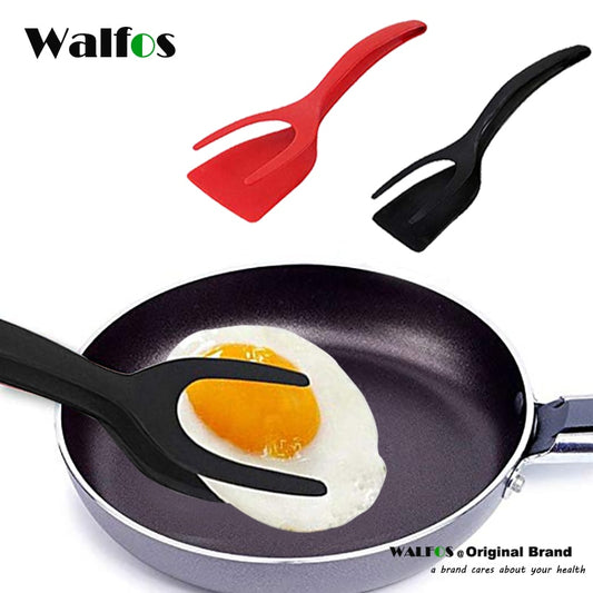 Multifunktion 2 in 1 Nylon Griff und Flip für Perfekte Pancake | Antihaftbeschichtung Fried Egg Turners Set Silikon Zange Küche Küchenutensilien
