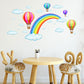 Cartoon Regenbogen Wolke Heißluftballon Wandaufkleber Für Kinder, Babyzimmer Dekoration