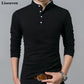 T-Shirts Langes Hemd mit Stehkragen