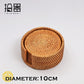 6 teile/los Kreative Untersetzer Set Cup Kissen Kungfu Tee Set, Geschirr Tischset, Dish Mat Rattan