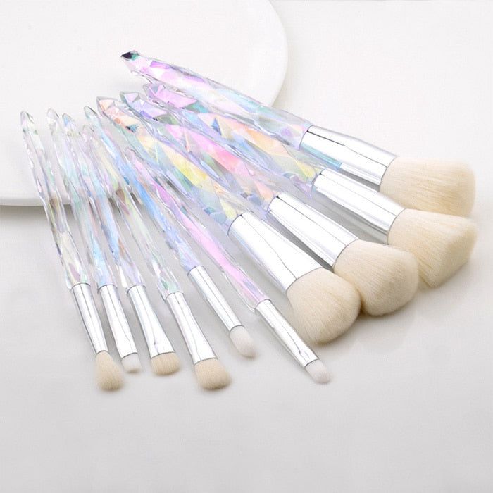 Diamant-Make-up-Pinsel-Set Kosmetik-Rouge-Pinsel, Puder-Grundierungs-Pinsel