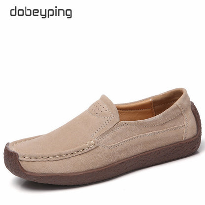 Wildleder Damen Turnschuhe, Mokassins Damenschuhe