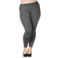 Frauen plus Größe Modal nahtlose hohe Taille Leggings in voller Länge dehnbar