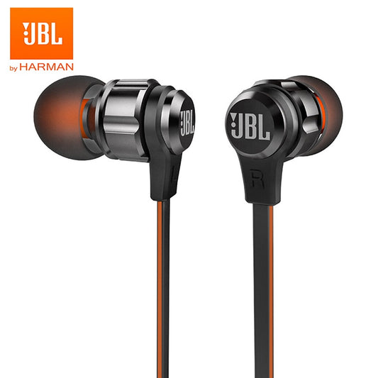 JBL T180A Stereo In-Ear Kopfhörer, Sport Freisprechen mit Mikrofon 3.5mm Kabelgebundene Ohrhörer, Pure Deep Bass Game Music Headset