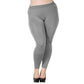 Frauen plus Größe Modal nahtlose hohe Taille Leggings in voller Länge dehnbar