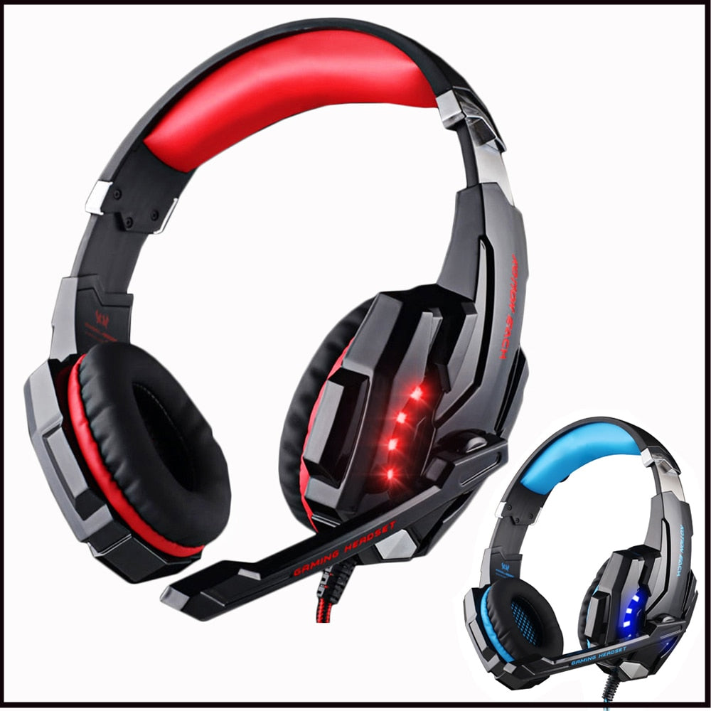 KOTION EACH PS4 Gaming Headset Deep Bass Stereo Casque Wired Game Earphones, Gaming Kopfhörer mit Mikrofon für PS4 PC Laptop