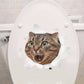Katzen 3D-Wandaufkleber, Toilettenaufkleber, Lochansicht, lebendige Hunde, Badezimmer, für Heimdekoration, Tiere, Vinyl-Aufkleber, Kunst, Tapete, Poster
